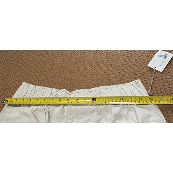 A New Day Pants Womens XL Pumice Stone Beige Cropped Casual Elastic - Picture 4 of 6